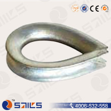 Hardware Carbon Steel Galvanized Bs464 Wire Rope Thimble